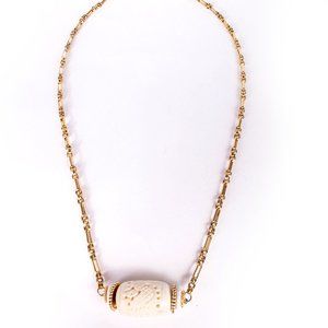 MON REVE GOLD & WHITE EVENING NECKLACE | WOMENS
